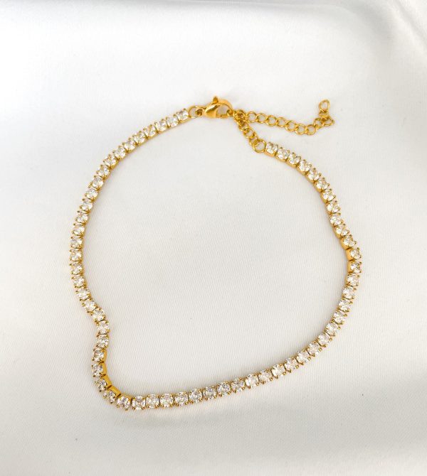 Tennis Chain Gold Anklet